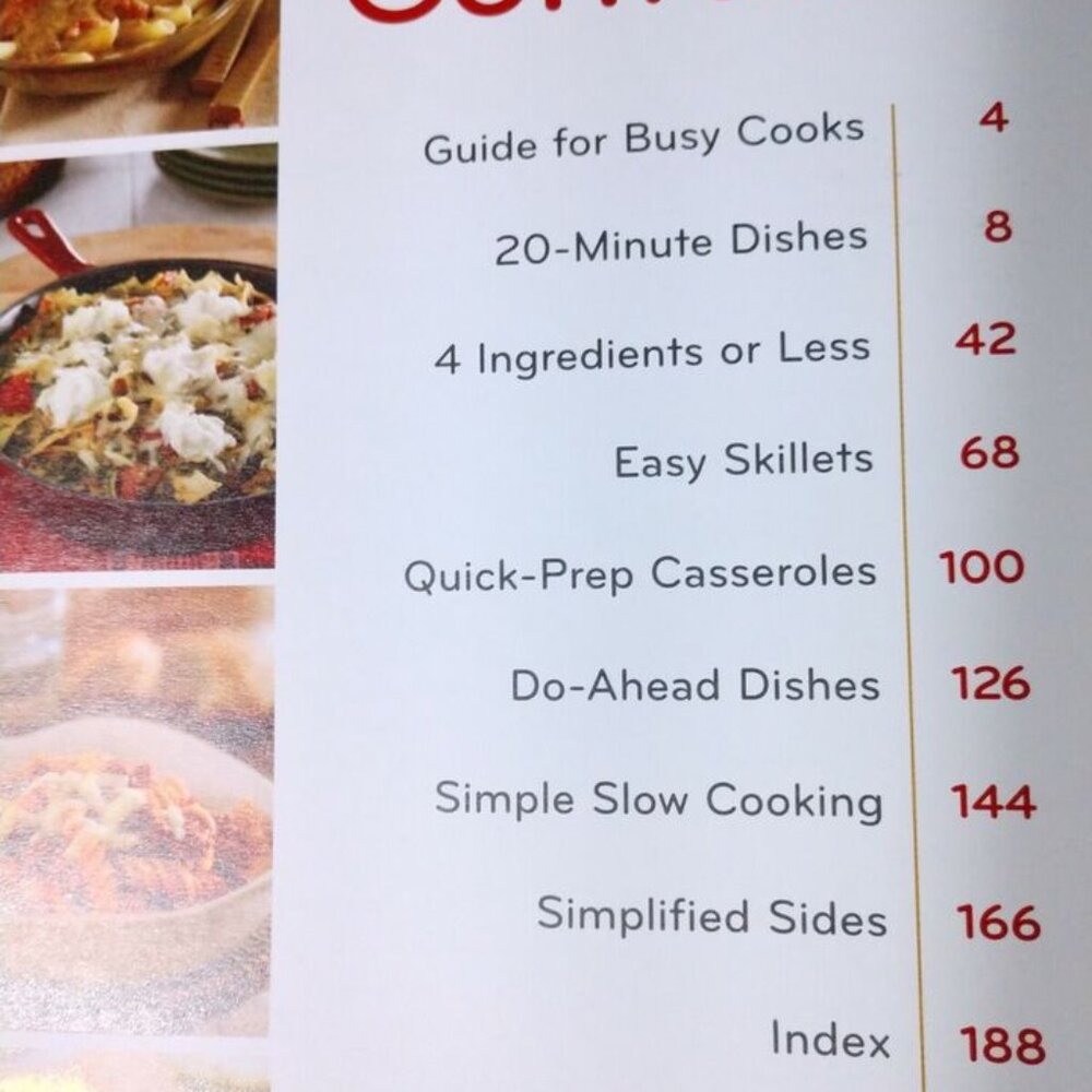 Campbell's Busy Family Recipes Recipe Cookbook Hardcover Spiral Bound - Picture 5 of 8